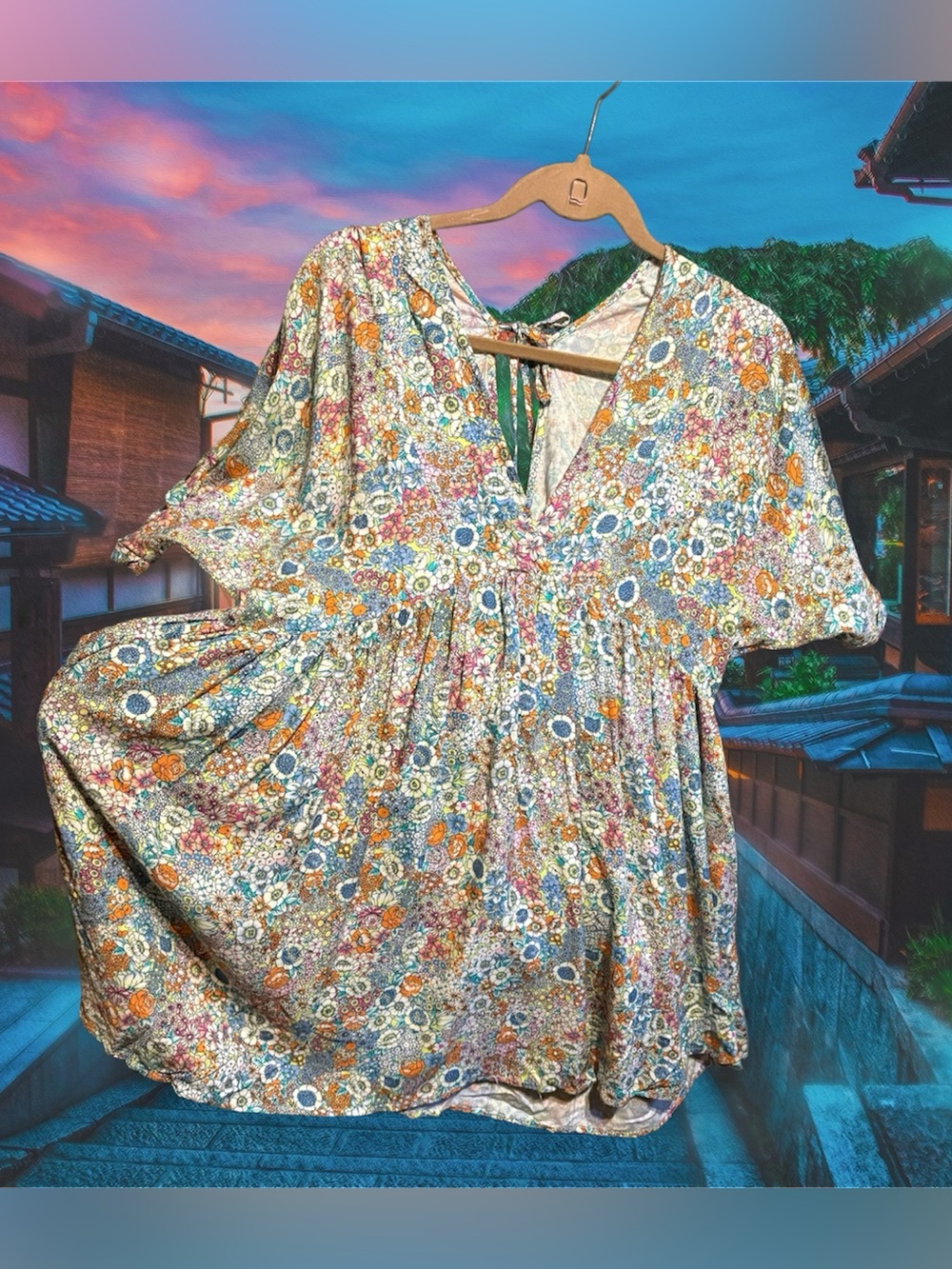 Beautiful Floral Tie-Front Boho Dress from O’Neill☀️
